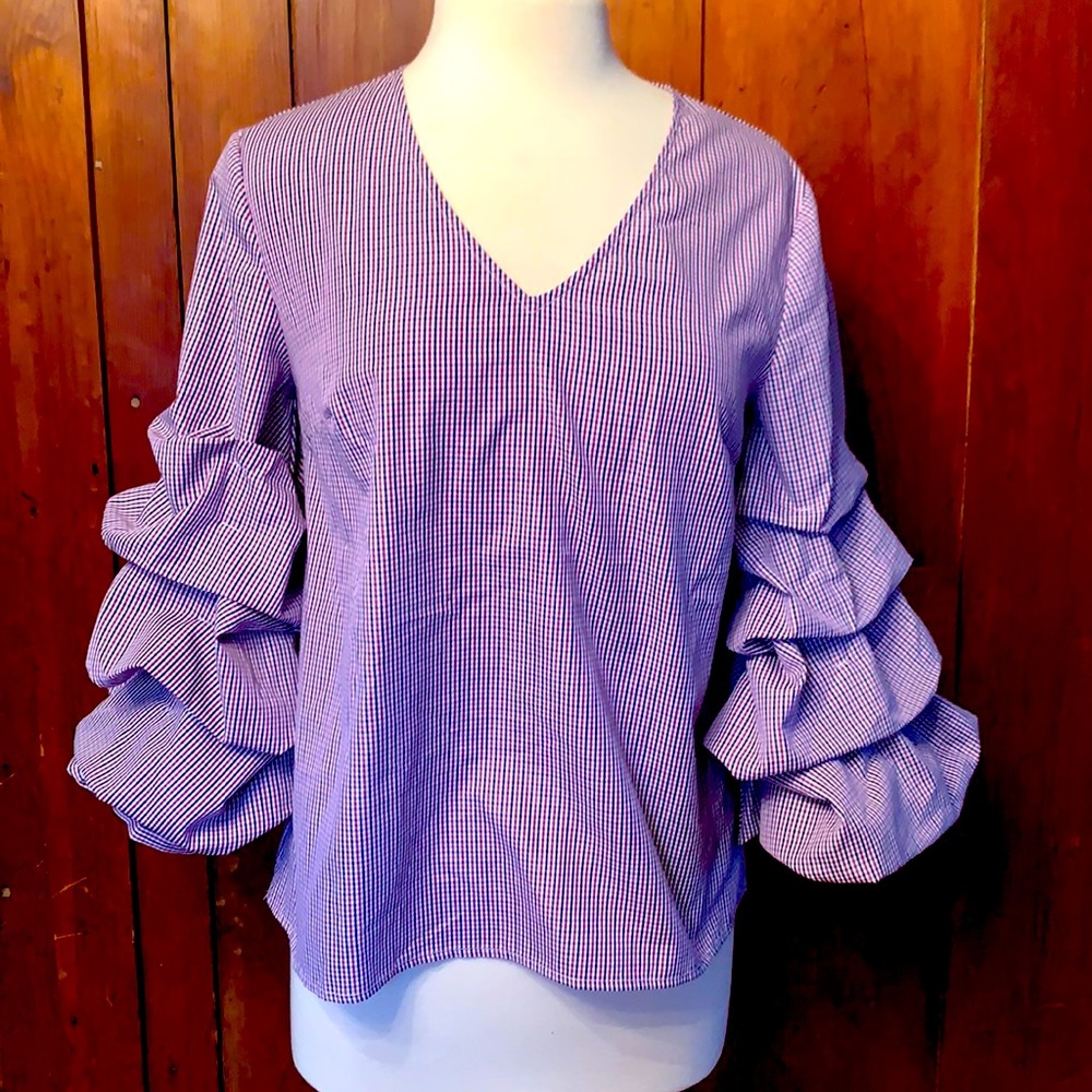 Anthropologie ruffle blouse